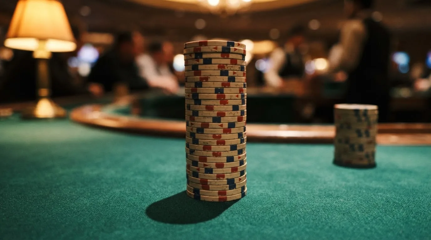 Prispall av trä med tre nivåer i en ljus fotostudio — svenska casinon med bonus